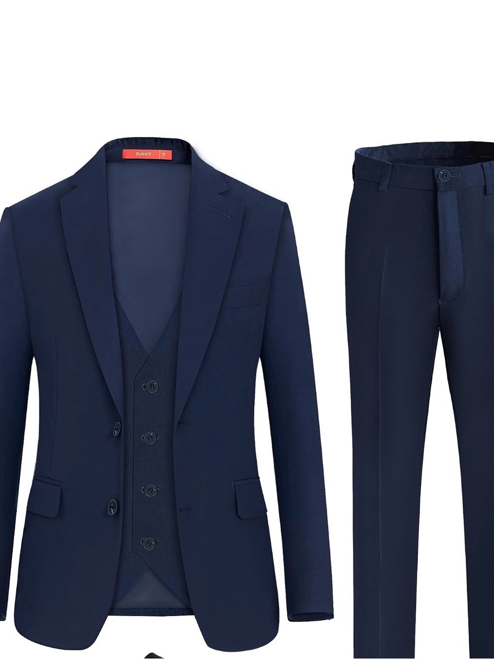Classic Navy Three-Piece Kids Suit with Waistcoat